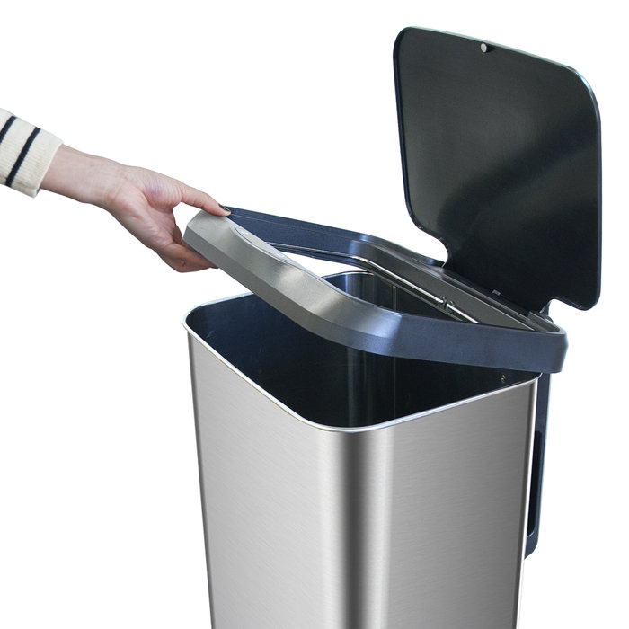 GLAD™ 20 Gallons Steel Motion Sensor Trash Can & Reviews Wayfair